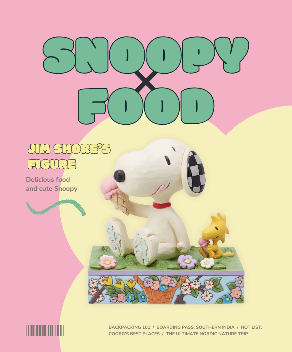 スヌーピーのフィギュアやグッズ、アートを扱うショップ「one.」です。